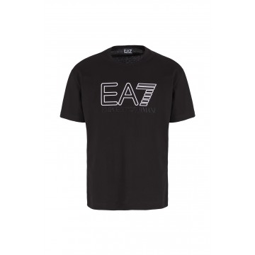 ?T-shirt logo gommato EA7
