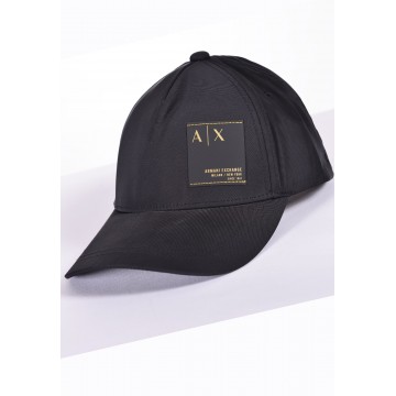 Cappello logo oro ARMANI EXCHANGE Nero